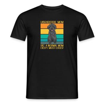 Labradoodle Dog - Men's T-Shirt - black - Front - AI Model Male 178 light (178cm)