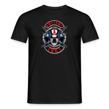 Awesome since 1961, Biker Geburtstag - Männer T-Shirt - Schwarz - Vorne - AI Model Male 178 light (178cm)