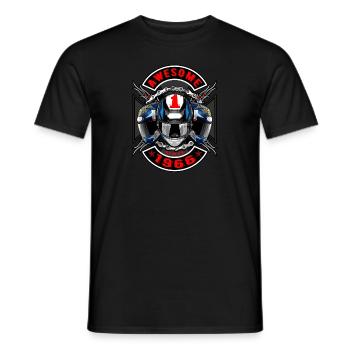 Awesome since 1966, Biker Geburtstag - Männer T-Shirt - Schwarz - Vorne - AI Model Male 178 light (178cm)