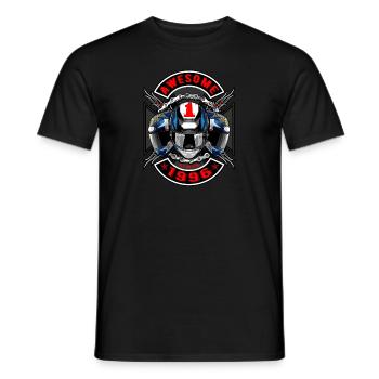 Awesome since 1996, Biker Geburtstag - Männer T-Shirt - Schwarz - Vorne - AI Model Male 178 light (178cm)