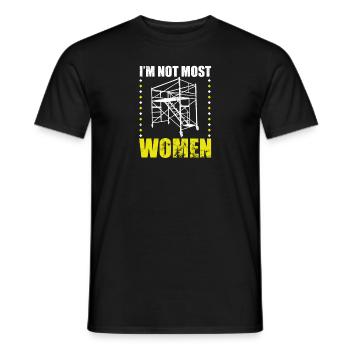 Gerüstbauerin muttertag lustig gerüst - Männer T-Shirt - Schwarz - Vorne - AI Model Male 178 light (178cm)