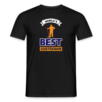 Meilleur gardien du monde - T-shirt homme - noir - Devant - AI Model Male 178 light (178cm)