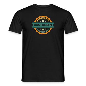 Gardien professionnel - T-shirt homme - noir - Devant - AI Model Male 178 light (178cm)