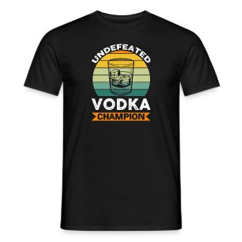 Champion invaincu de la vodka - T-shirt homme - noir - Devant - AI Model Male 178 light (178cm)