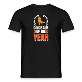 Dinosaure de l’année - T-shirt homme - noir - Devant - AI Model Male 178 light (178cm)