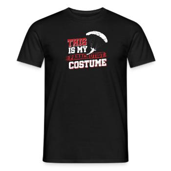 This Is My Parachutist Costume - Men's T-Shirt - black - Front - AI Model Male 178 light (178cm)