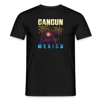 Cancun Mexico Yucatan Holiday Vacation Travel - Männer T-Shirt - Schwarz - Vorne - AI Model Male 178 light (178cm)