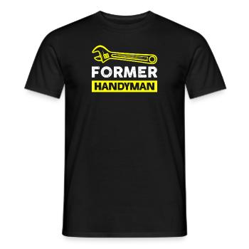 Ehemaliger Handwerker - Männer T-Shirt - Schwarz - Vorne - AI Model Male 178 light (178cm)