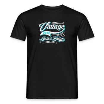 Limited Edition 2012 Vintage - Männer T-Shirt - Schwarz - Vorne - AI Model Male 178 light (178cm)