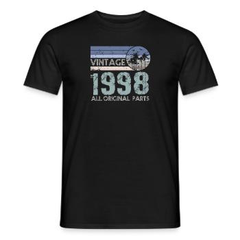 Edition Limitée Millésime 1998 - T-shirt homme - noir - Devant - AI Model Male 178 light (178cm)