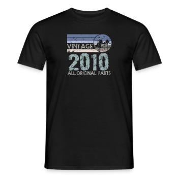 Edition Limitée Millésime 2010 - T-shirt homme - noir - Devant - AI Model Male 178 light (178cm)