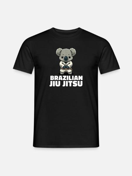 Koala Brasilianisches Jiu Jitsu und Grappling - Männer T-Shirt - Schwarz