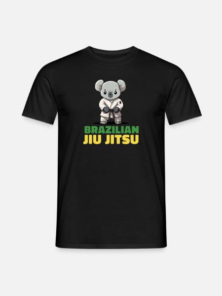 Brasilianisches Jiu Jitsu Grappling Koala - Männer T-Shirt - Schwarz
