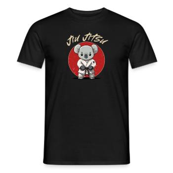BJJ MMA Koala - Lustiges Jiu Jitsu Grappling - Männer T-Shirt - Schwarz - Vorne - AI Model Male 178 light (178cm)