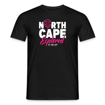 Nordkap/ North Cape team Conception aller-retour - T-shirt homme - noir - Devant - AI Model Male 178 light (178cm)