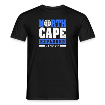Nordkap/ North Cape team Conception aller-retour - T-shirt homme - noir - Devant - AI Model Male 178 light (178cm)