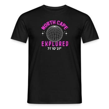 Nordkap/ North Cape team Conception aller-retour - T-shirt homme - noir - Devant - AI Model Male 178 light (178cm)