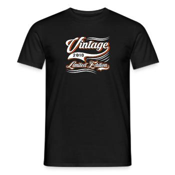 Edition Limitée Millésime 2010 - T-shirt homme - noir - Devant - AI Model Male 178 light (178cm)