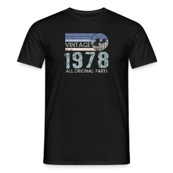 Edition Limitée 1978 Millésime - T-shirt homme - noir - Devant - AI Model Male 178 light (178cm)