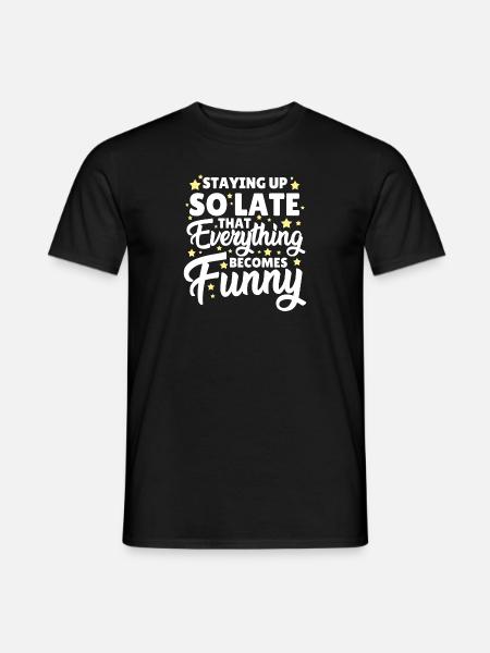 Funny Sleeping Inspiration - Men's T-Shirt - black