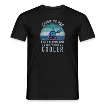 Kayaking Dad Like A Normal Dad Except More Cooler - Men's T-Shirt - black - Front - AI Model Male 178 light (178cm)