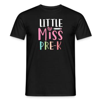 Miss Pre K Kindergarten Vorschule Einschulung - Männer T-Shirt - Schwarz - Vorne - AI Model Male 178 light (178cm)