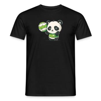 Volleyball-Baby-Panda - Männer T-Shirt - Schwarz - Vorne - AI Model Male 178 light (178cm)