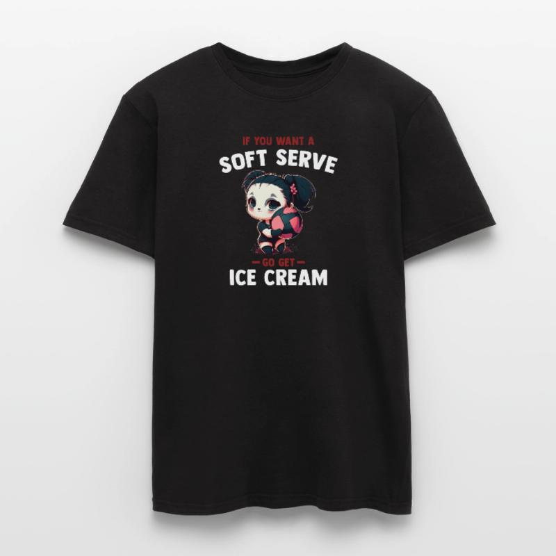 Wenn du ein Softeis willst, hol dir Eiscreme - Männer T-Shirt