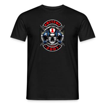 Awesome since 2001, Biker Geburtstag - Männer T-Shirt - Schwarz - Vorne - AI Model Male 178 light (178cm)
