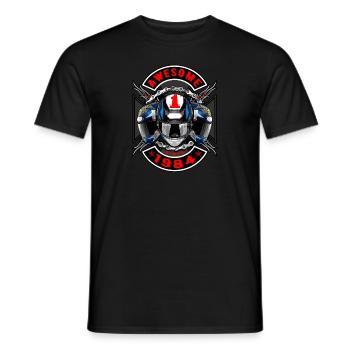 Awesome since 1984, Biker Geburtstag - Männer T-Shirt - Schwarz - Vorne - AI Model Male 178 light (178cm)