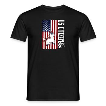 Us Citizen 2023 Shirt, US Citizenship Gift For Wom - Men's T-Shirt - black - Front - AI Model Male 178 light (178cm)
