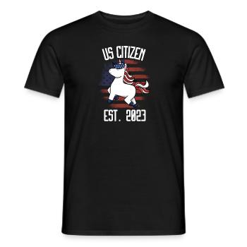Us Citizen 2023 Shirt, US Citizenship Gift For Wom - Men's T-Shirt - black - Front - AI Model Male 178 light (178cm)