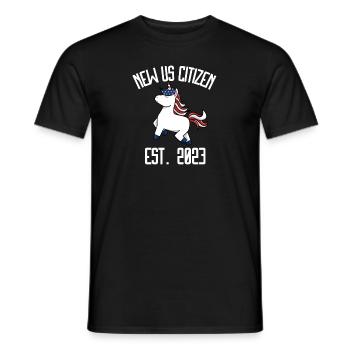 Us Citizen 2023 Shirt, US Citizenship Gift For Wom - Men's T-Shirt - black - Front - AI Model Male 178 light (178cm)