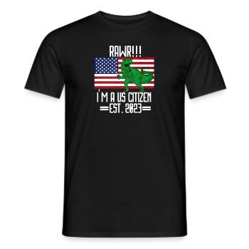 Us Citizen 2023 Shirt, US Citizenship Gift For Boy - Men's T-Shirt - black - Front - AI Model Male 178 light (178cm)