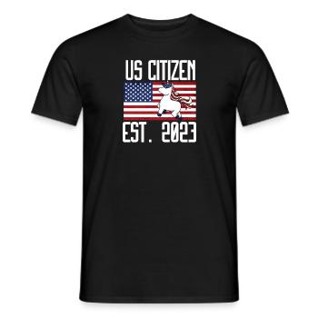 Us Citizen 2023 Shirt, US Citizenship Gift For Wom - Men's T-Shirt - black - Front - AI Model Male 178 light (178cm)