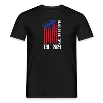Us Citizen 2023 Shirt, US Citizenship Gift For Boy - Men's T-Shirt - black - Front - AI Model Male 178 light (178cm)