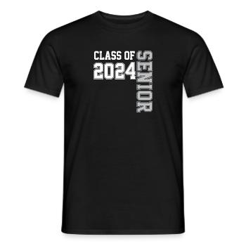 Class of 2024 Senior Year 24. - Men's T-Shirt - black - Front - AI Model Male 178 light (178cm)