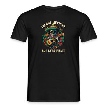 Je ne suis pas mexicain mais laisse compter la fierté de Fiesta Mexico - T-shirt homme - noir - Devant - AI Model Male 178 light (178cm)