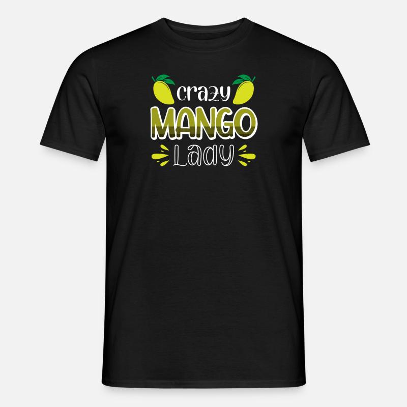 Verrückte Mango Lady - Männer T-Shirt - Schwarz