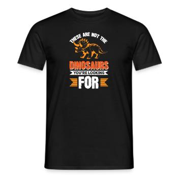 These Are Not The Dinosaurs You're Looking For - Men's T-Shirt - black - Front - AI Model Male 178 light (178cm)