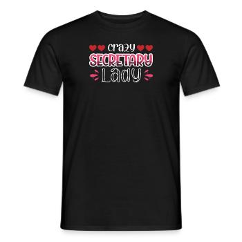 Verrückte Sekretärin - Männer T-Shirt - Schwarz - Vorne - AI Model Male 178 light (178cm)
