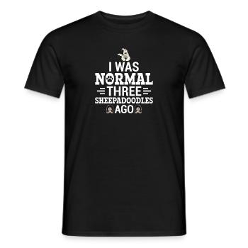 Sheepadoodle Doodle Dog - T-shirt homme - noir - Devant - AI Model Male 178 light (178cm)