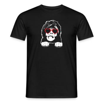 Sheepadoodle Doodle Dog - Men's T-Shirt - black - Front - AI Model Male 178 light (178cm)