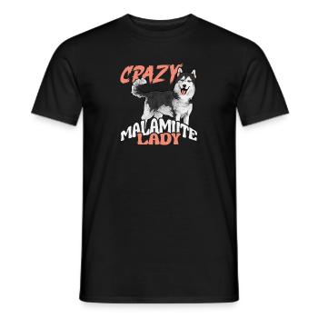 Alaskan Malamute Hund - Männer T-Shirt - Schwarz - Vorne - AI Model Male 178 light (178cm)