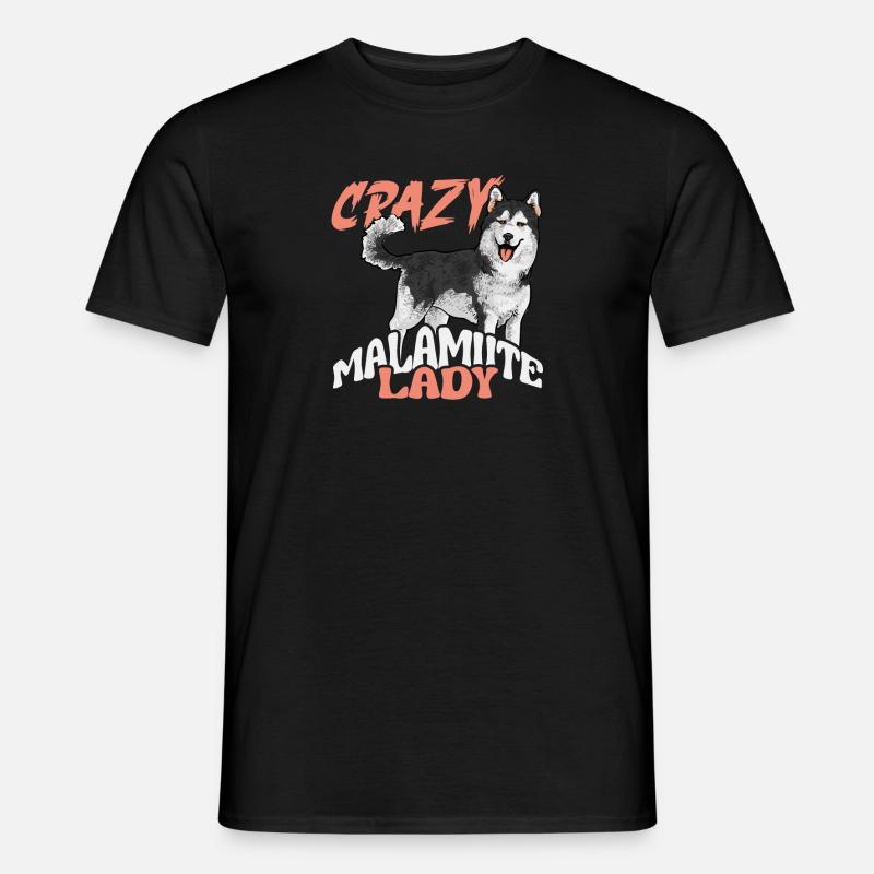 Alaskan Malamute Hund - Männer T-Shirt - Schwarz
