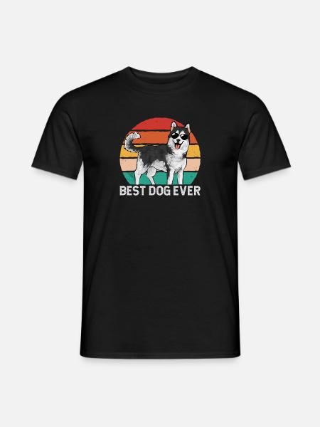 Chien Malamute d’Alaska - T-shirt homme - noir
