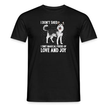 Alaskan Malamute Dog - Men's T-Shirt - black - Front - AI Model Male 178 light (178cm)
