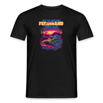 Versuchen Sie, Ferdinand deutschen Panzertiger zu finden - Männer T-Shirt - Schwarz - Vorne - AI Model Male 178 light (178cm)