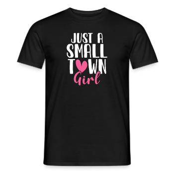 Just A Small Town Girl Village Little City Life - Men's T-Shirt - black - Front - AI Model Male 178 light (178cm)