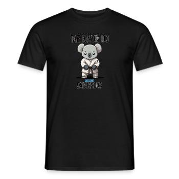 Niedlicher aber gefährlicher Taekwondo Koala - - Männer T-Shirt - Schwarz - Vorne - AI Model Male 178 light (178cm)